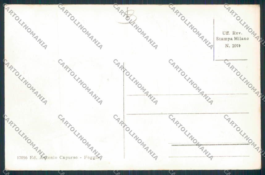 Foggia cartolina RB2547 – retro