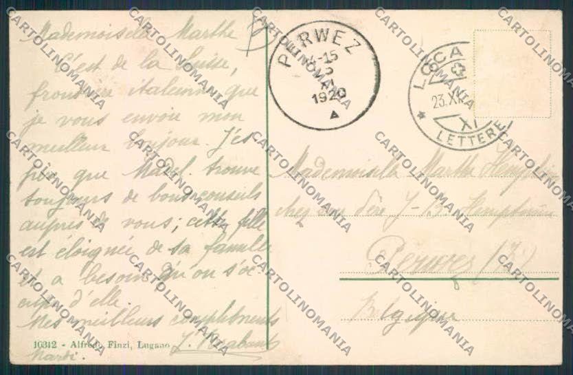 Svizzera Canton Ticino Locarno cartolina RB2550 – retro
