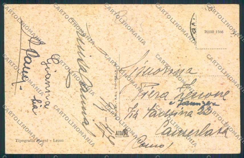 Lecco Piano dei Resinelli cartolina RB2559 – retro