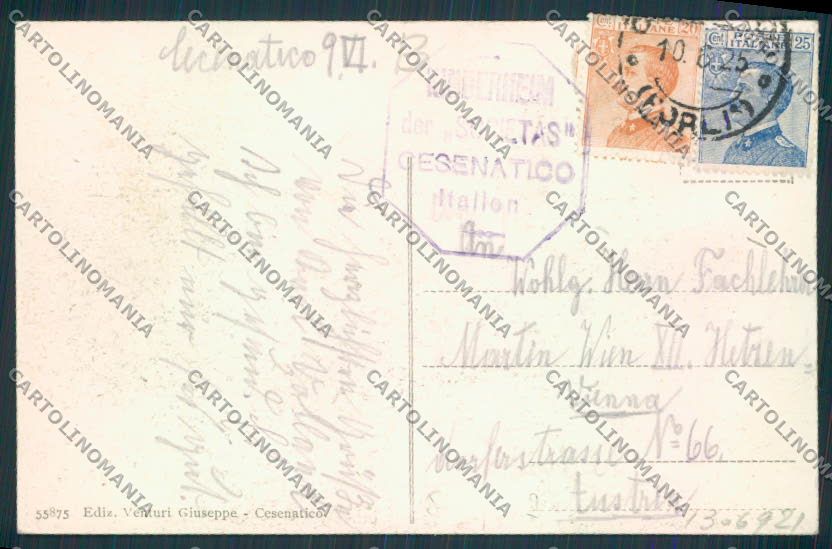 Forlì Cesena Cesenatico cartolina RB2565 – retro