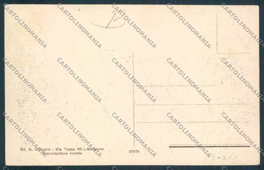 Bergamo Cantoniera della Presolana cartolina RB2584 – retro