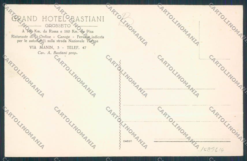 Grosseto cartolina RB2592 – retro