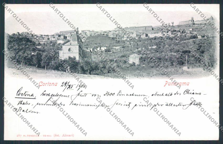 Arezzo Cortona cartolina RB2597 – fronte