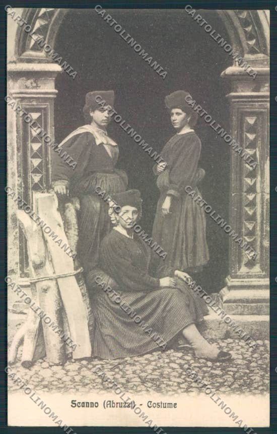 L'Aquila Scanno Costumi cartolina RB2612 – fronte