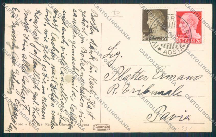 Torino Ivrea cartolina RB2614 – retro