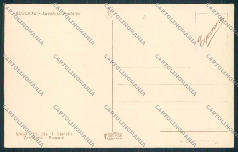 Milano Buscate cartolina RB2637 – retro