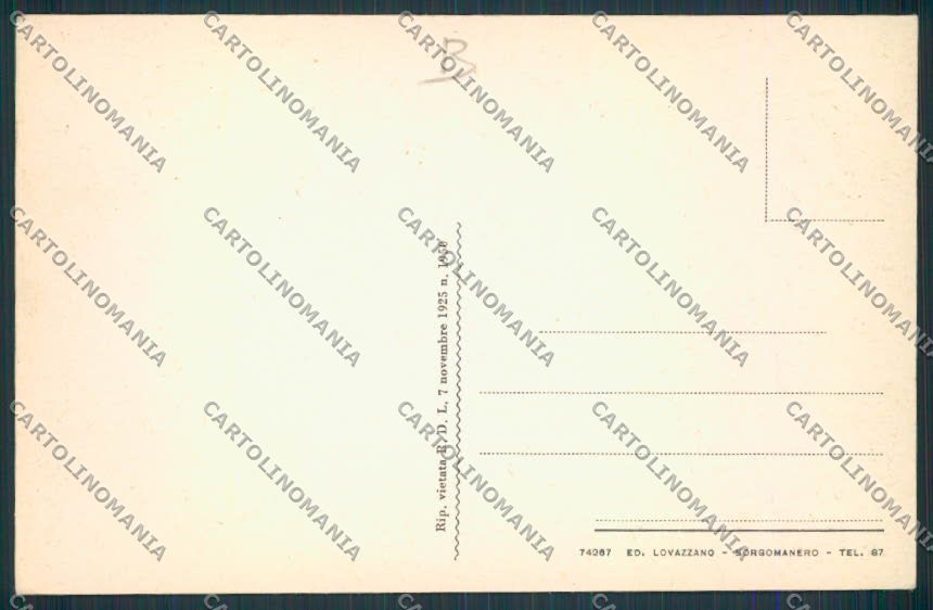 Novara Massino cartolina RB2639 – retro