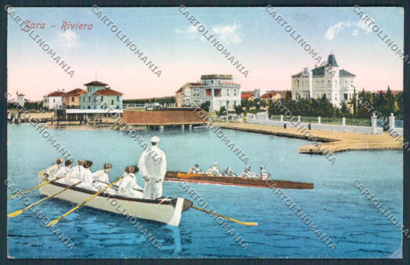 Croatia Croazia Zara Canottaggio cartolina RB2709 – fronte