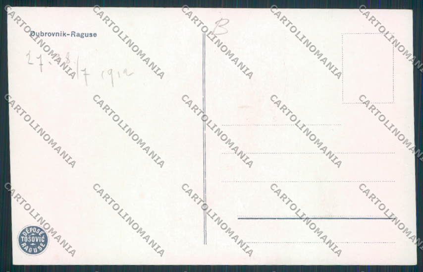 Croatia Croazia Ragusa Dubrovnik cartolina RB2749 – retro