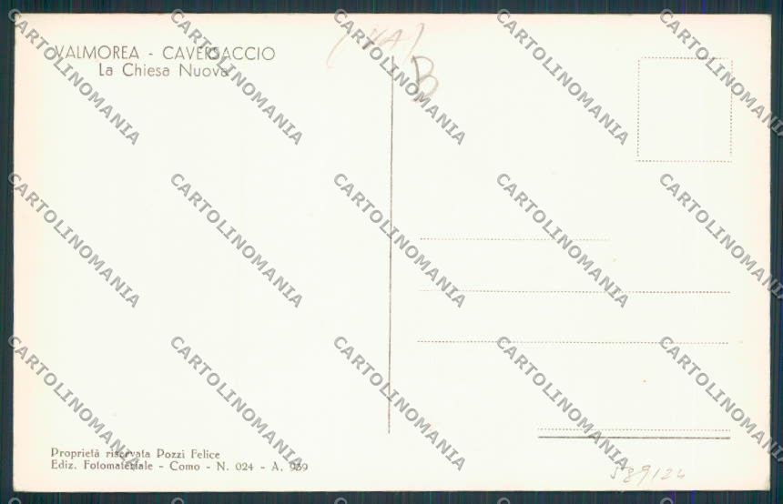 Como Valmorea Caversaccio cartolina RB2753 – retro