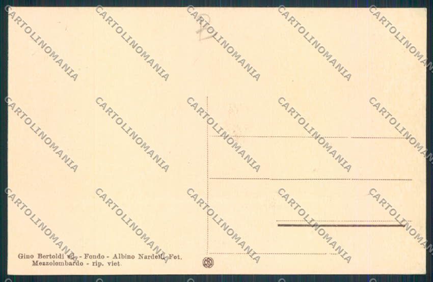 Trento Fondo Lago Santa Maria Treto cartolina RB2796 – retro