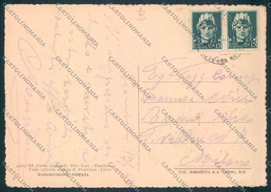 Livorno Piombino FG cartolina RB2811 – retro