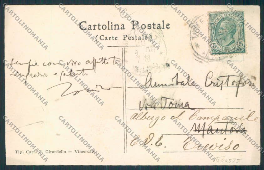 Milano Vimercate cartolina RB2897 – retro