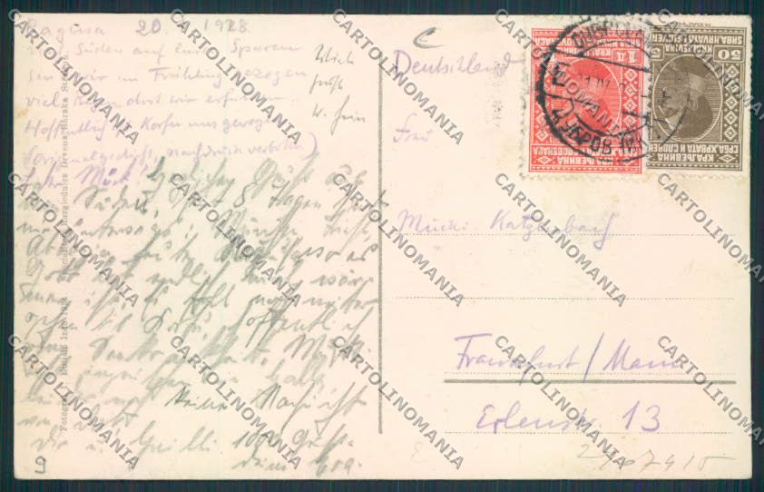 Croatia Croazia Ragusa Dubrovnik cartolina RB2914 – retro