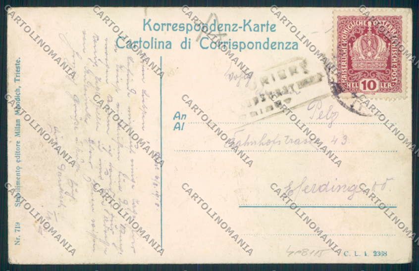 Trieste cartolina RB2968 – retro