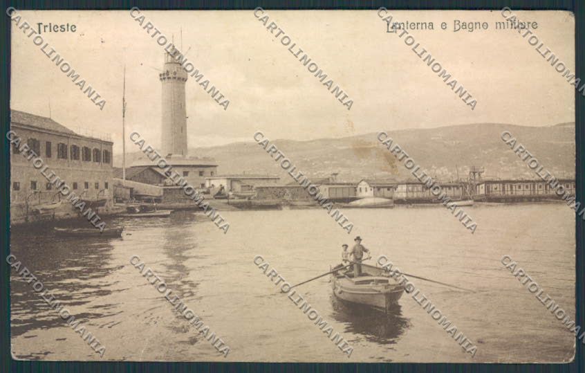 Trieste PIEGHINE Faro cartolina RB2979 – fronte
