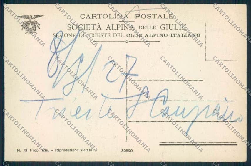 Trieste Grotta CAI cartolina RB2980 – retro