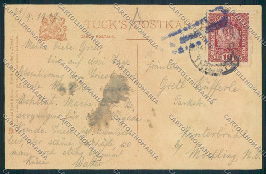 Trieste cartolina RB2988 – retro