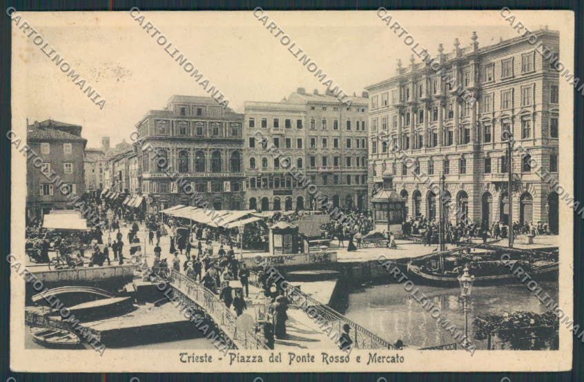 Trieste Mercato cartolina RB2989 – fronte