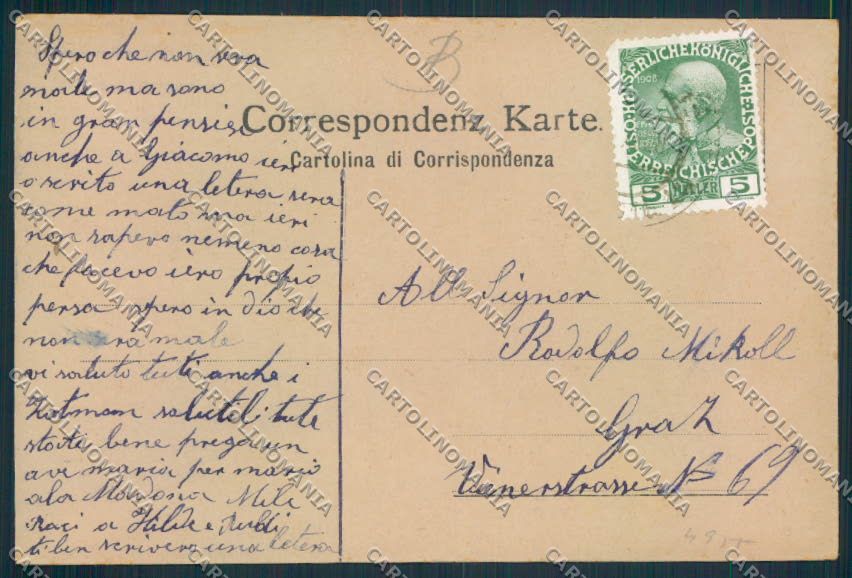 Trieste cartolina RB3032 – retro