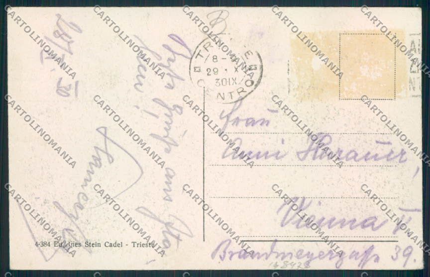 Trieste cartolina RB3034 – retro