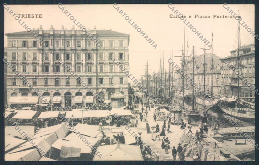 Trieste Mercato cartolina RB3078 – fronte