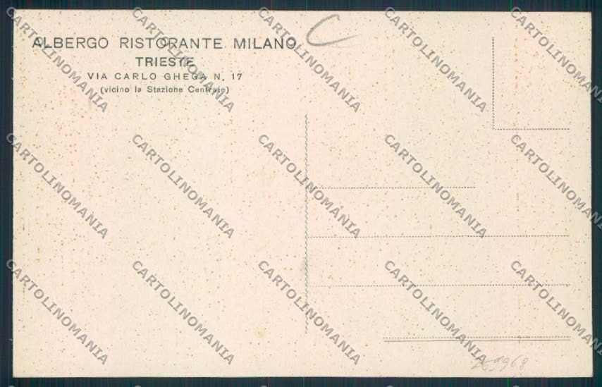 Trieste HOTEL MILANO cartolina RB3096 – retro