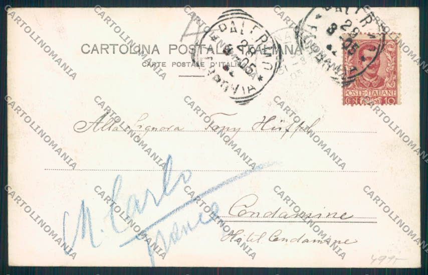 Palermo cartolina RB3189 – retro