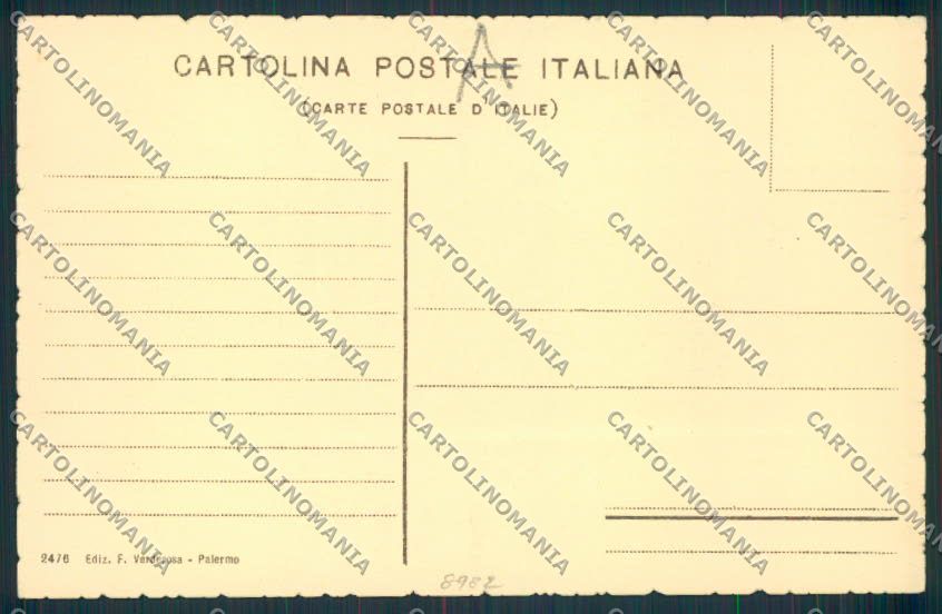 Palermo cartolina RB3196 – retro