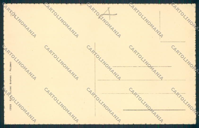 Palermo cartolina RB3203 – retro