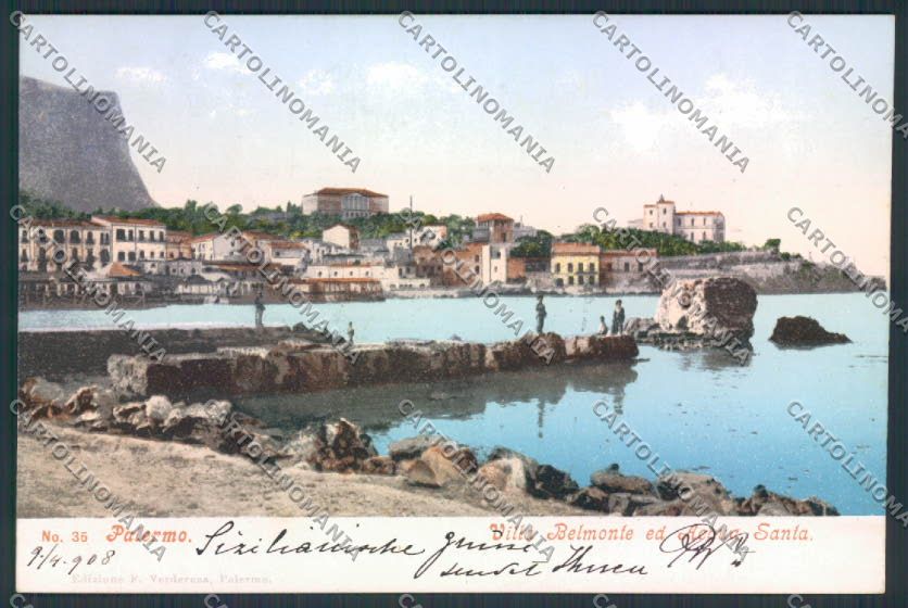 Palermo Acqua Santa cartolina RB3239 – fronte