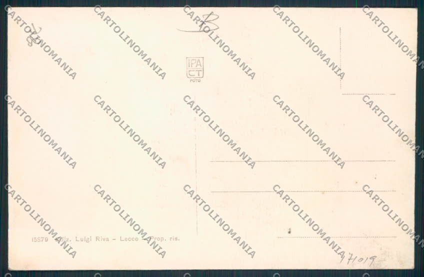Lecco Pagnona cartolina RB3283 – retro