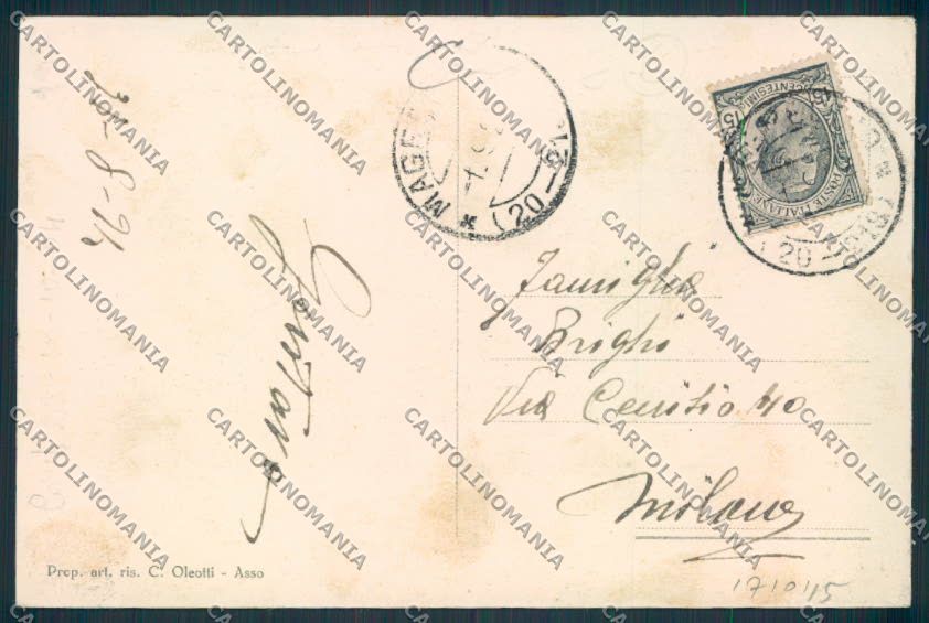 Como Magreglio cartolina RB3289 – retro