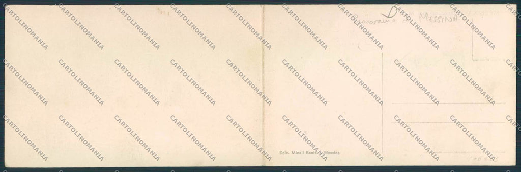 Messina doppia cartolina RB3328 – retro