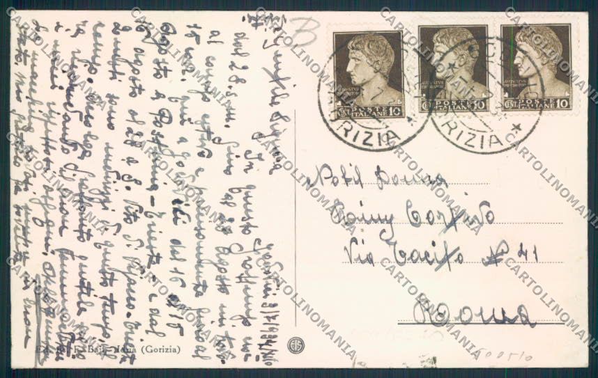 Gorizia cartolina RB3348 – retro