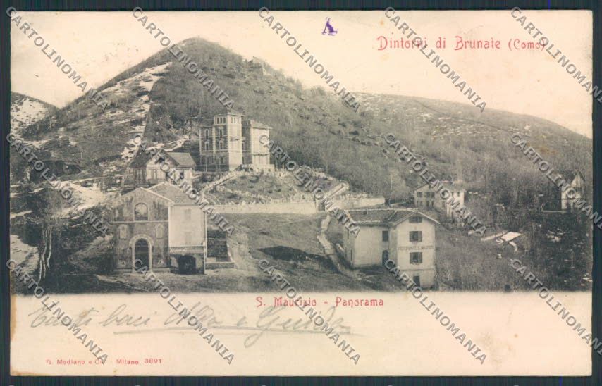 Como Brunate San Maurizio cartolina RB3374 – fronte