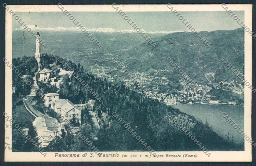 Como Brunate San Maurizio cartolina RB3375 – fronte