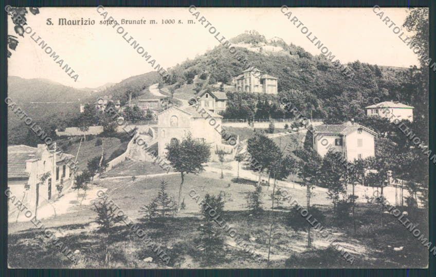 Como Brunate San Maurizio cartolina RB3379 – fronte