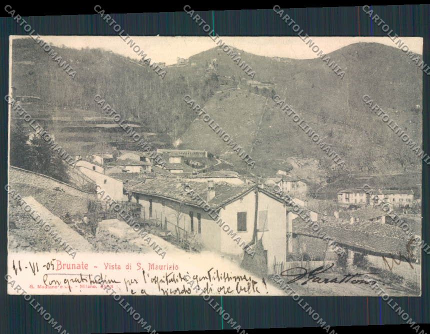 Como Brunate San Maurizio cartolina RB3395 – fronte