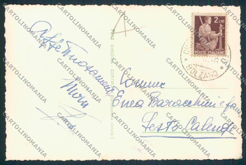 Bolzano Selva Foto cartolina RB3436 – retro