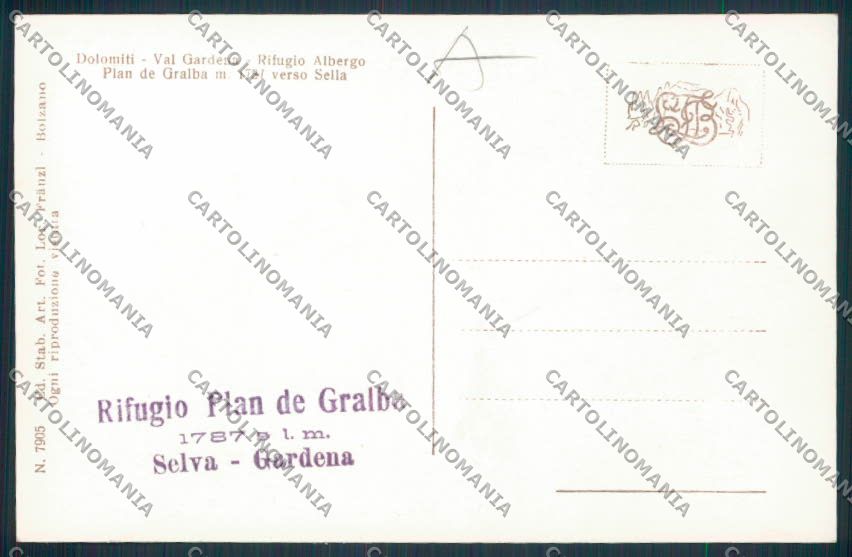 Bolzano Selva Foto cartolina RB3444 – retro