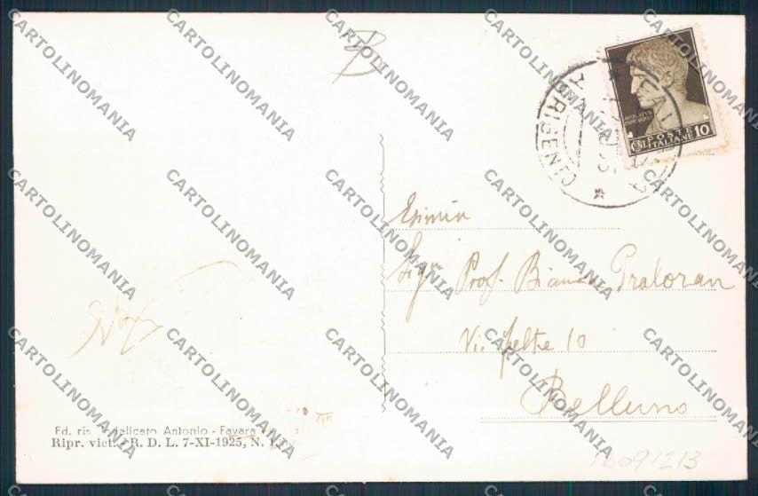 Agrigento Favara ABRASA cartolina RB3480 – retro
