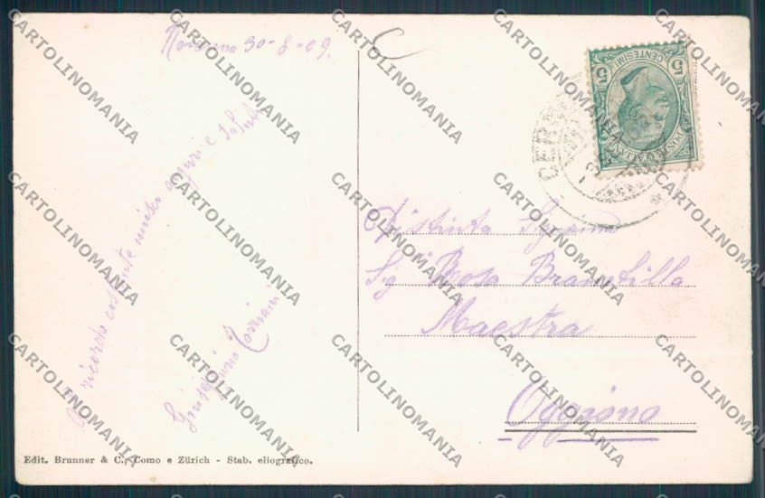 Como Monte Bisbino cartolina RB3495 – retro