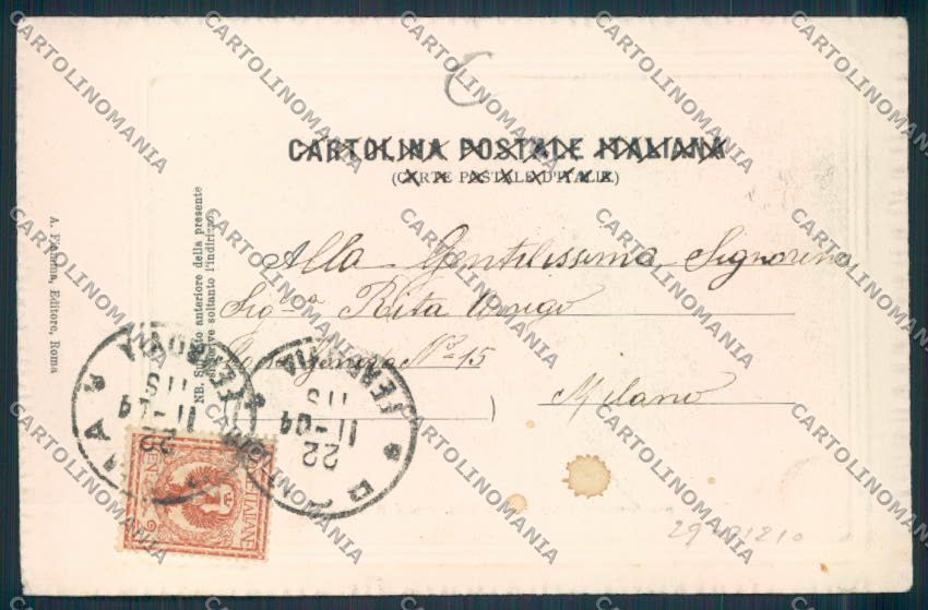 Roma Barrozze Borghetto cartolina RB3501 – retro