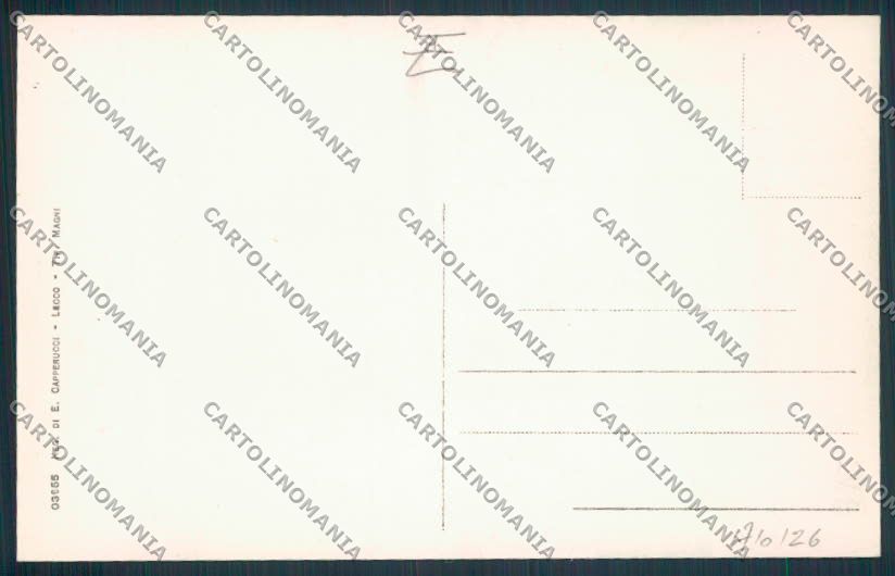 Lecco Val Varrone Idrogeologia cartolina RB3531 – retro