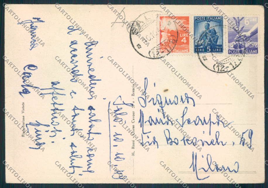 Brescia Salò STRAPPINO FG cartolina RB3553 – retro