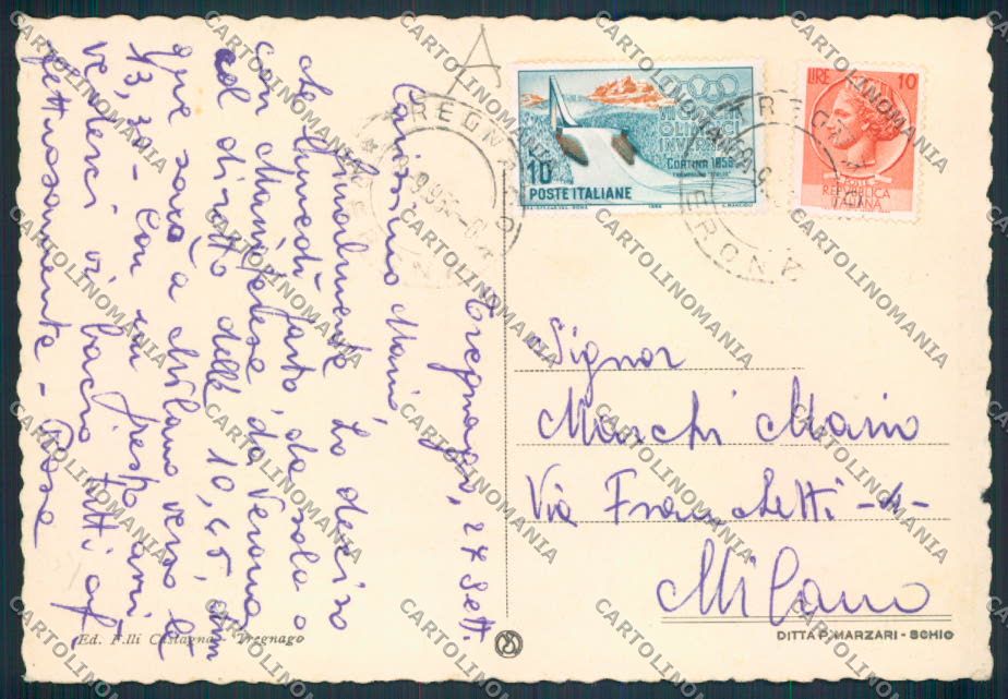 Verona Tregnago FG cartolina RB3559 – retro