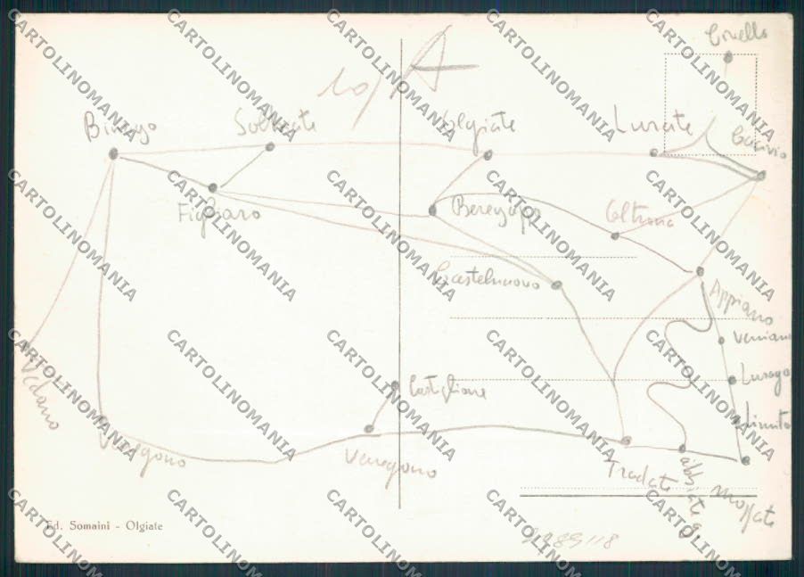 Como Castelnuovo Bozzente Mirabello FG cartolina RB3567 – retro