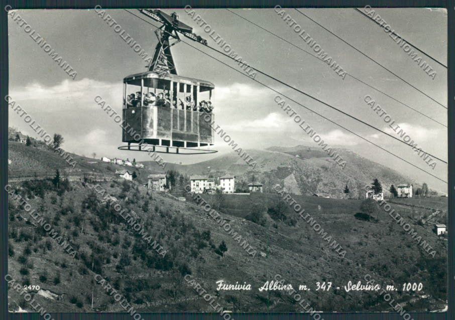 Bergamo Selvino Funivia Foto FG cartolina RB3576 – fronte