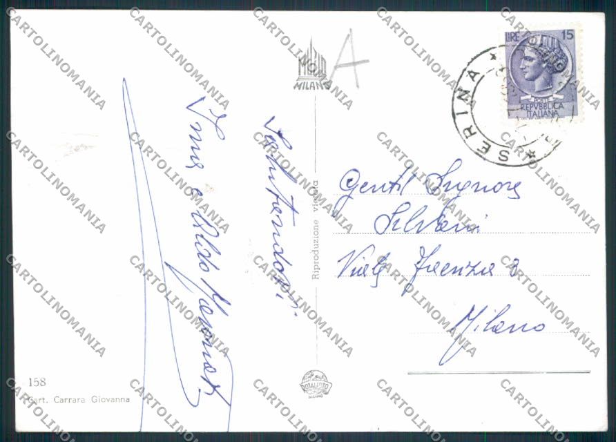 Bergamo Serina PIEGHINA Foto FG cartolina RB3581 – retro